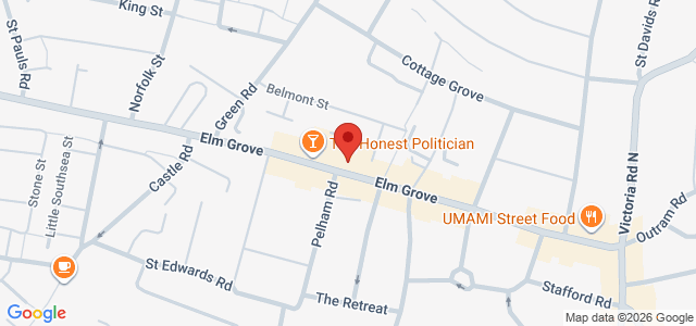 Map showing Lahori Grill & Karahi in Portsmouth